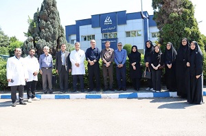 بازدید اساتید دانشکده شیمی از شرکت آنتی بیوتیک سازی ساری